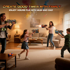 VATOS laser tag vests with LED displays for real-time scoring visibility.