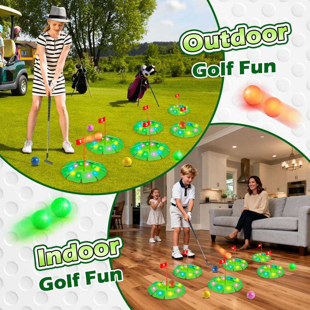 VATOS mini golf course setup lets you build custom layouts at home.