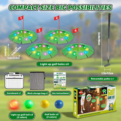 VATOS night golf game creates memorable moments indoors or outdoors.