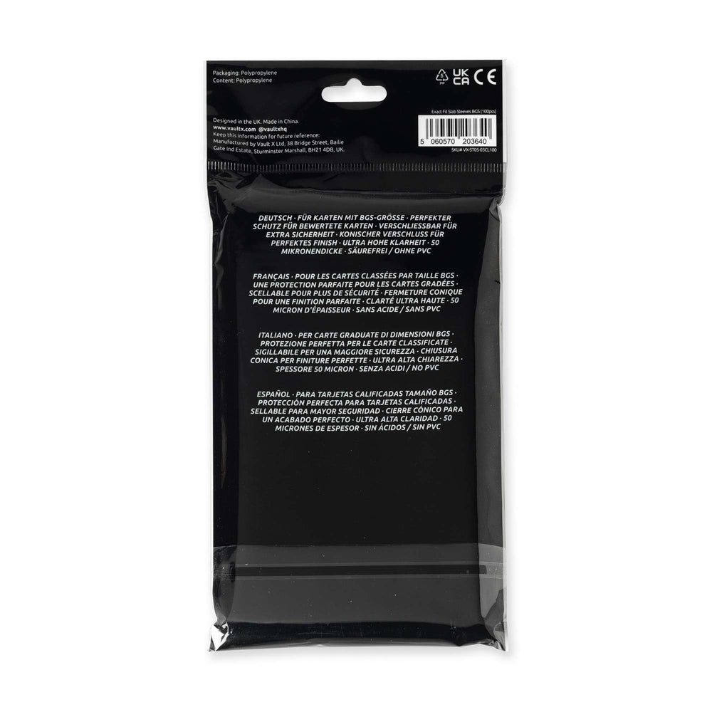 Vault X archival-safe 50 micron polypropylene sleeves protect slabs over time.