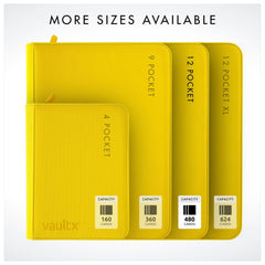 Card pocket size 6.8 cm by 9.7 cm for standard sleeves.