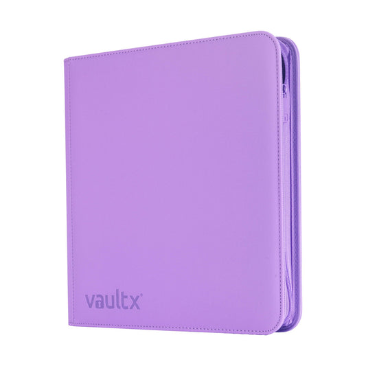 Vault X Exo Tec binder front cover in purple showing premium protection.