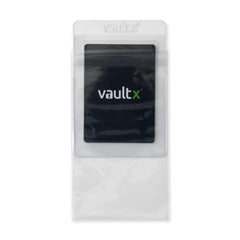 Vault X semi-rigid holder sleeve adds transport protection for cards.