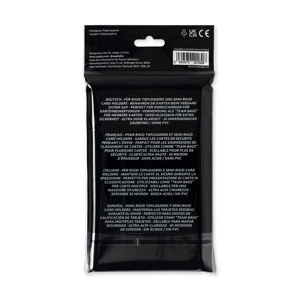 Vault X sleeves with sealable tab provide secure, mail-ready protection.