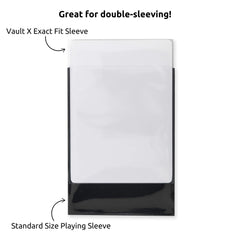 Vault X soft sleeves clear for everyday card storage.