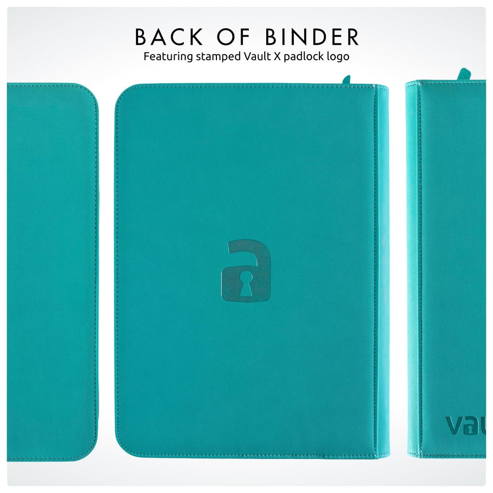 Vault X teal binder adds a distinctive look to collections.