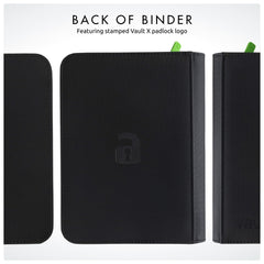 Vault X zipper closure keeps cards secure during transport and gameplay