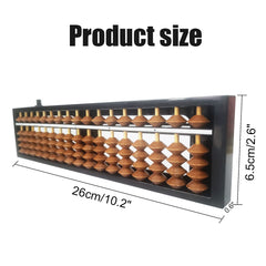 Vaupan Digit Standard Abacus side view highlighting compact 10.2 inch frame.