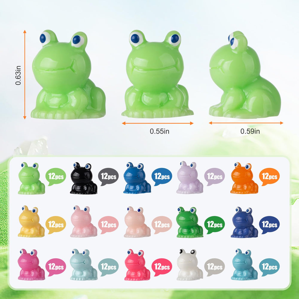 Vawuz mini resin frog figurines dollhouse ornaments for playful scenes.