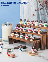 Vbiuox Little Jesus figures suited for Sunday school and classroom activities.