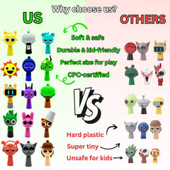 VbStar soft, durable rubber-like material supports safe, flexible play.