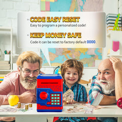 Vcertcpl piggy bank bill slot demonstrates easy deposits for kids