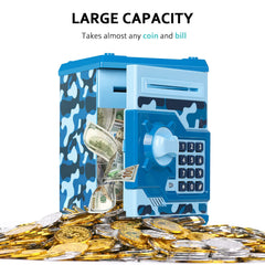 Vcertcpl camouflage blue 4-digit code pad enables private savings.