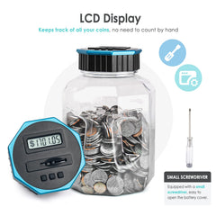 Vcertcpl 2.4L capacity jar with sturdy PET material.