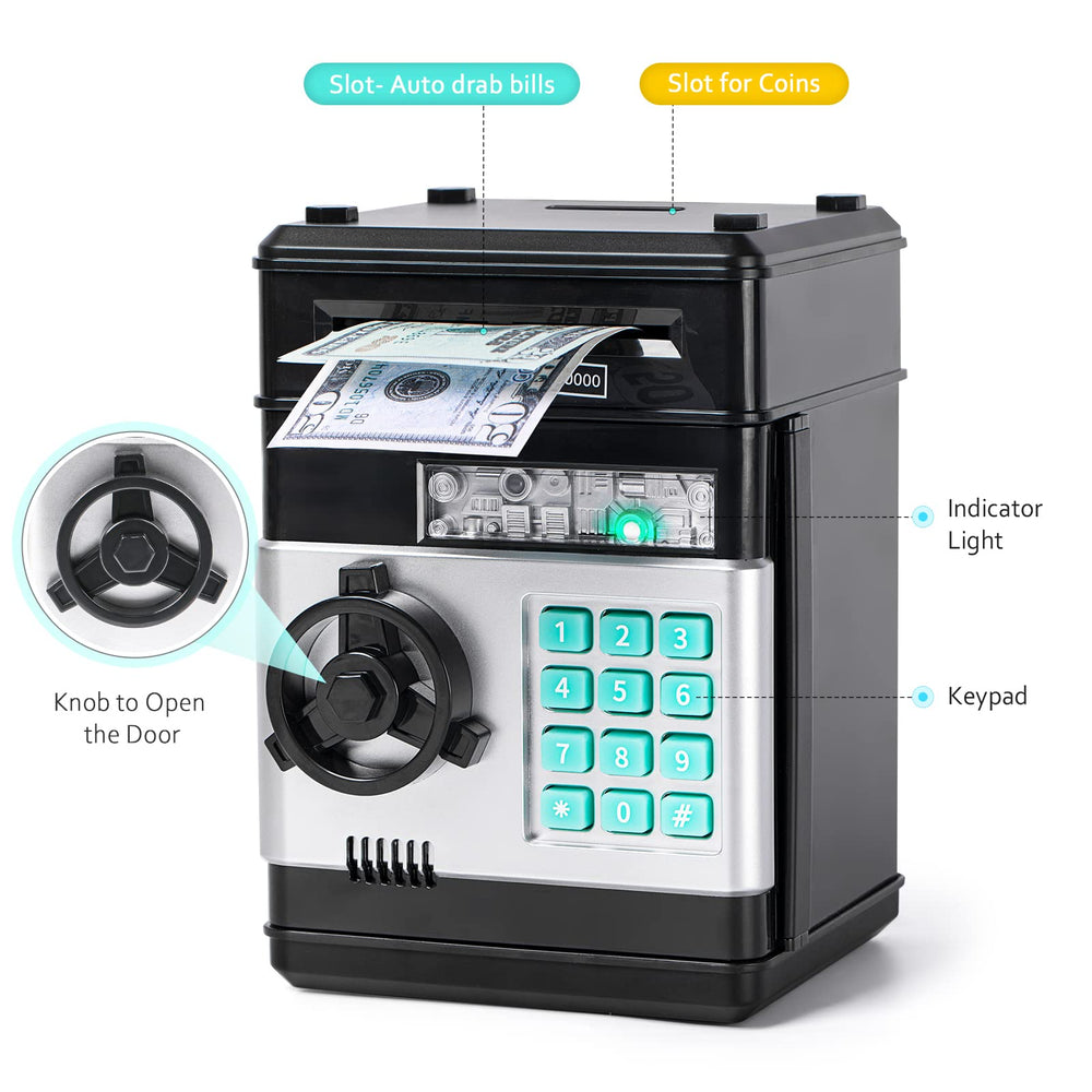 Vcertcpl ATM slot for coins and bills supports budgeting practice
