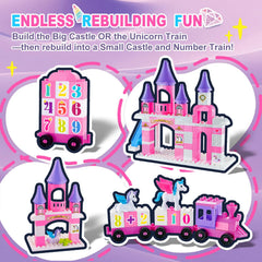 VConejo purple gemstone towers add vibrant details to castle scenes.