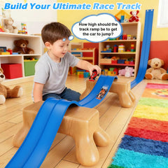 Vcsaq roll-up track stores easily for on-the-go play