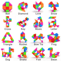 Vdealen ABS-material safety snake cube, durable edges for repeated play.