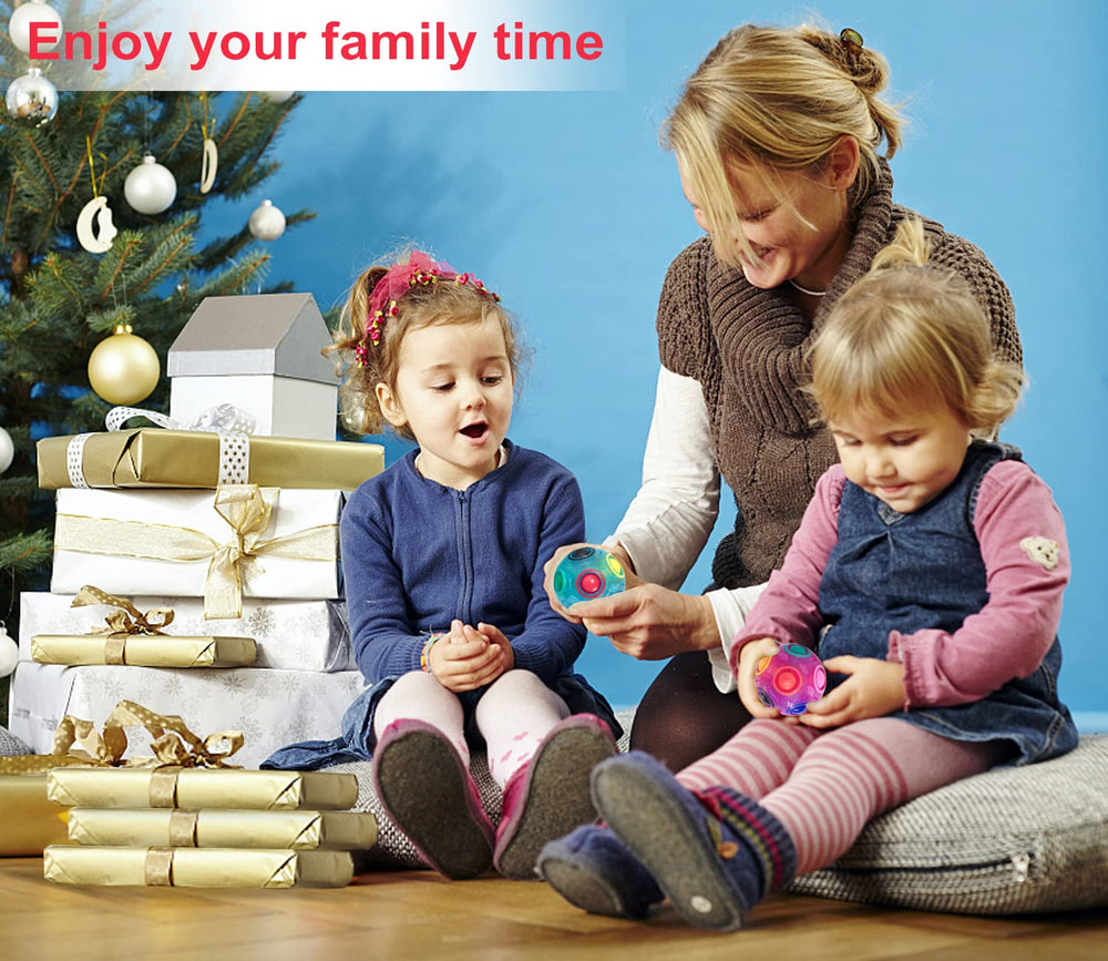 Vdealen Magic Rainbow Puzzle Ball two-pack, ready for gifting or sharing.
