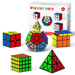 Vdealen Speed Cube Set 2x2 front view shows smooth corners for fast solving