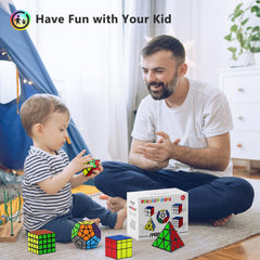 Vdealen Speed Cube Set packaging 5-pack ready for gifting and classroom prizes