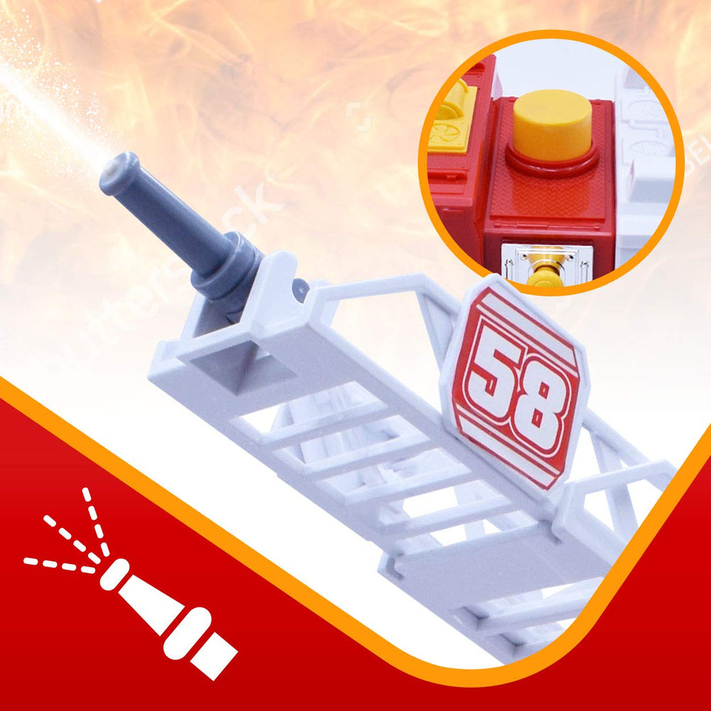 VEBO fire truck durable build withstands active toddler play