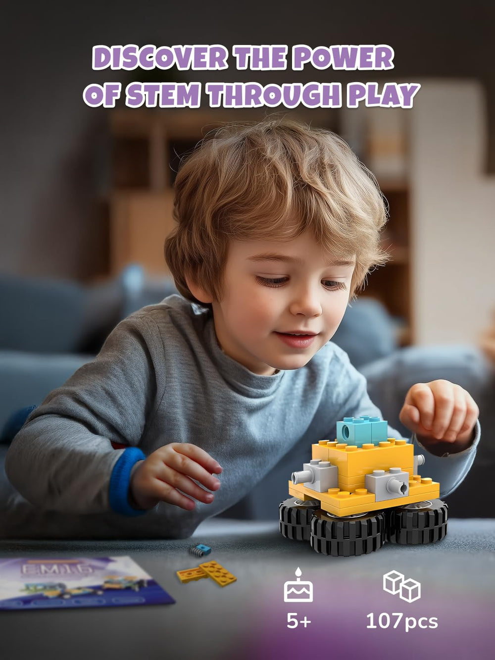 Veecafiodi 50-in-1 STEM kit radar vehicle in motion enhances problem solving and spatial skills