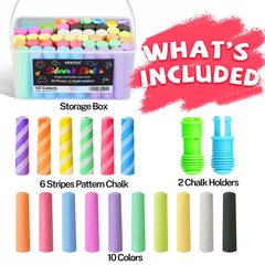 VEESA chalk holders provide mess-free drawing and better grip for precise artwork.