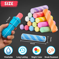 VEESA non-toxic kid-safe chalk ensures worry-free play for toddlers and preschoolers.