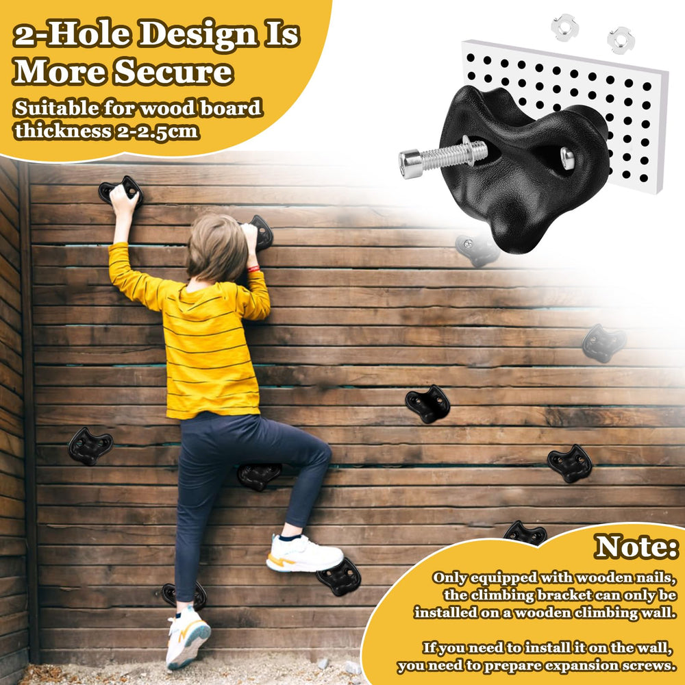 Veimia sturdy hard-plastic climbing holds with durable, fade-resistant finishes