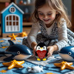 VELENTI penguin gift for daughter occasion emphasizes heartfelt sentiment