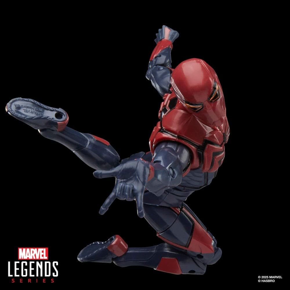 Velocity Suit Spider-Man figure with interchangeable hands for expressive action poses.