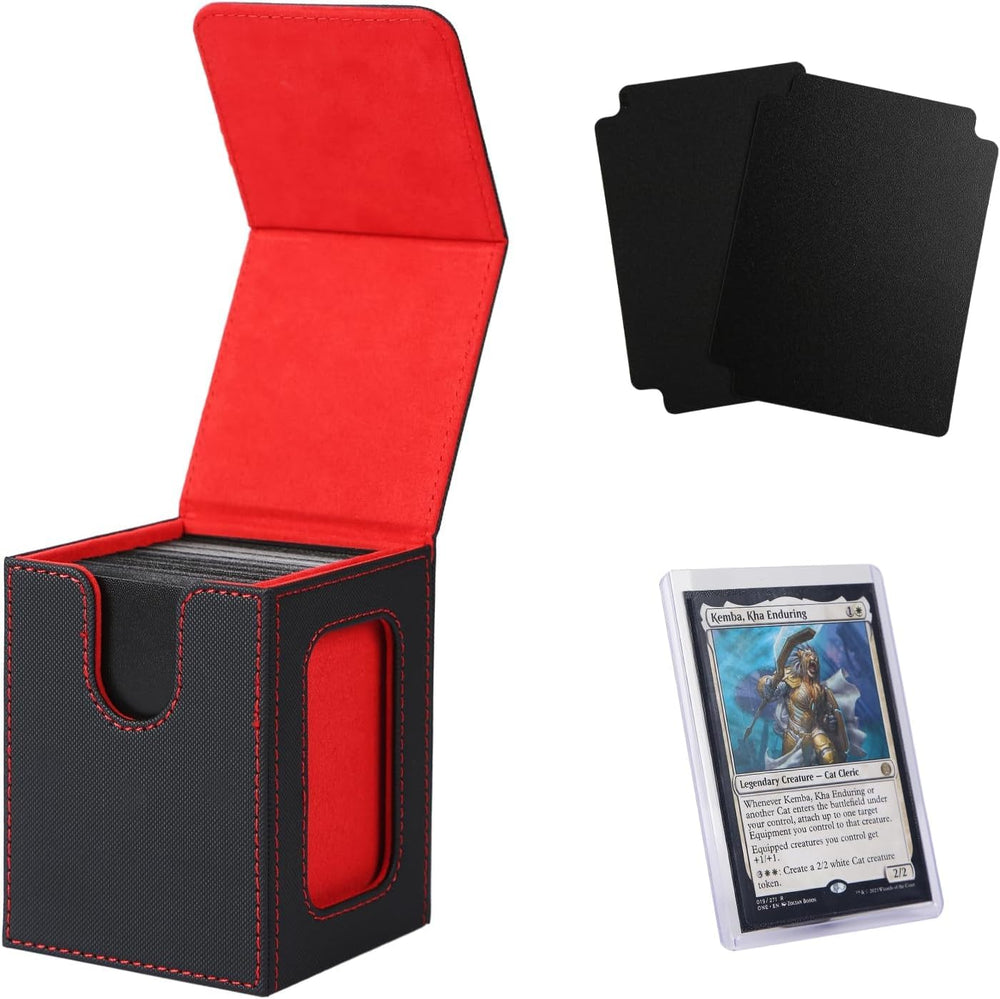 Venssu MTG Deck Box showing commander display slot for quick deck ID