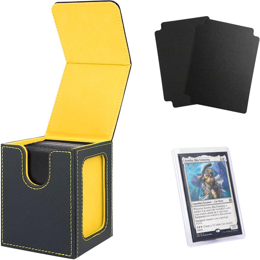 Venssu MTG deck box with commander slot highlights quick identification and protection.