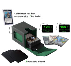 Venssu deck box supports 100 double-sleeved cards for larger decks