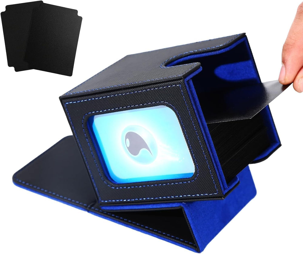 Venssu MTG deck box front view highlights durable PU leather protection for collectors.