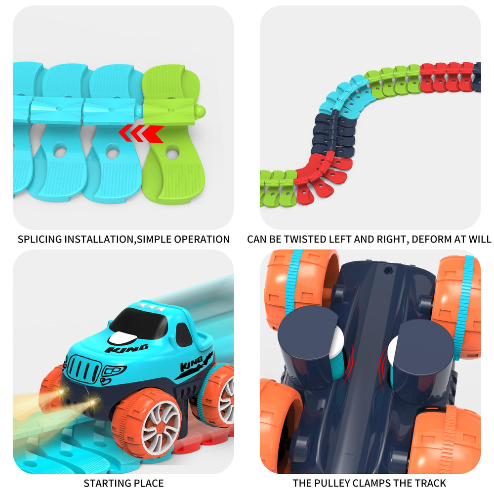 Veook colorful track pieces enable creative, modular builds