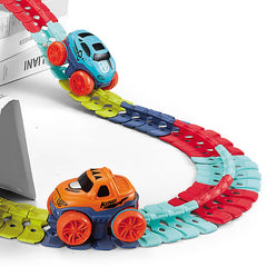 Veook durable plastic construction withstands energetic kids' track adventures.