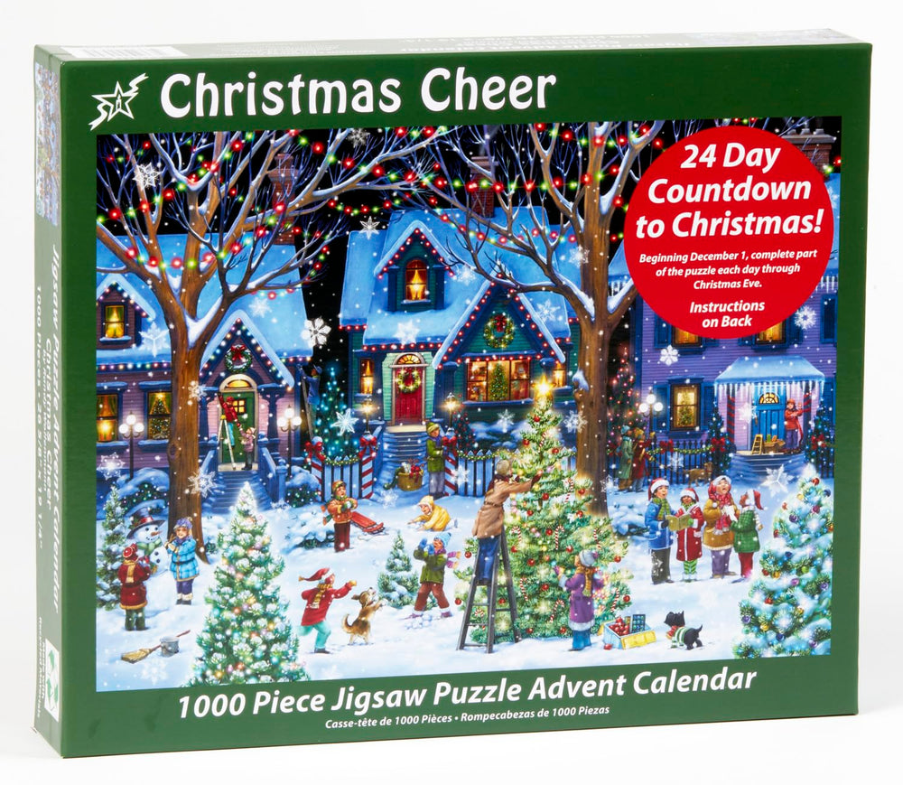 Finished puzzle size reference from Vermont Christmas Company for framing or display.