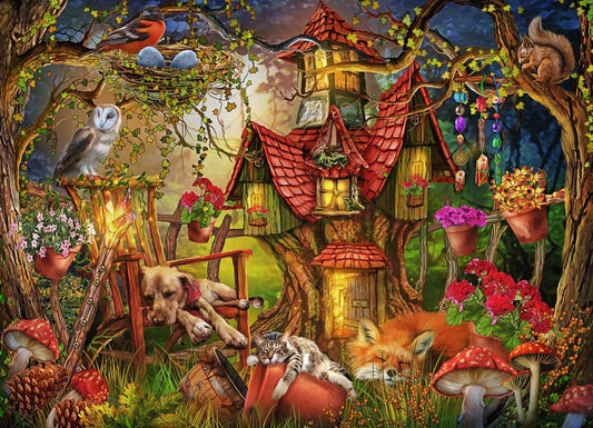 Vermont Christmas Company Sleepy Time puzzle with fully interlocking pieces for easier assembly