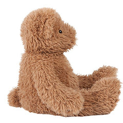 Vermont Teddy Bear 18-inch almond brown side view shows soft fur.