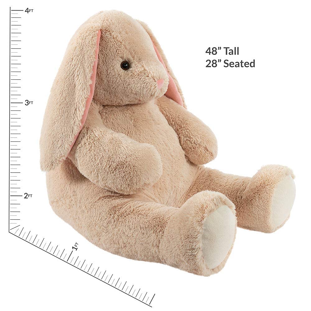 Vermont Teddy Bear giant bunny 4ft kid and adult friendly size for gifting.