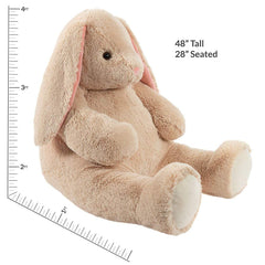 Vermont Teddy Bear giant bunny 4ft kid and adult friendly size for gifting.