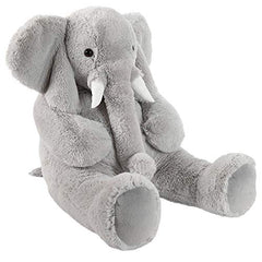 Vermont Teddy Bear Giant Elephant long trunk adds classic charm during playtime