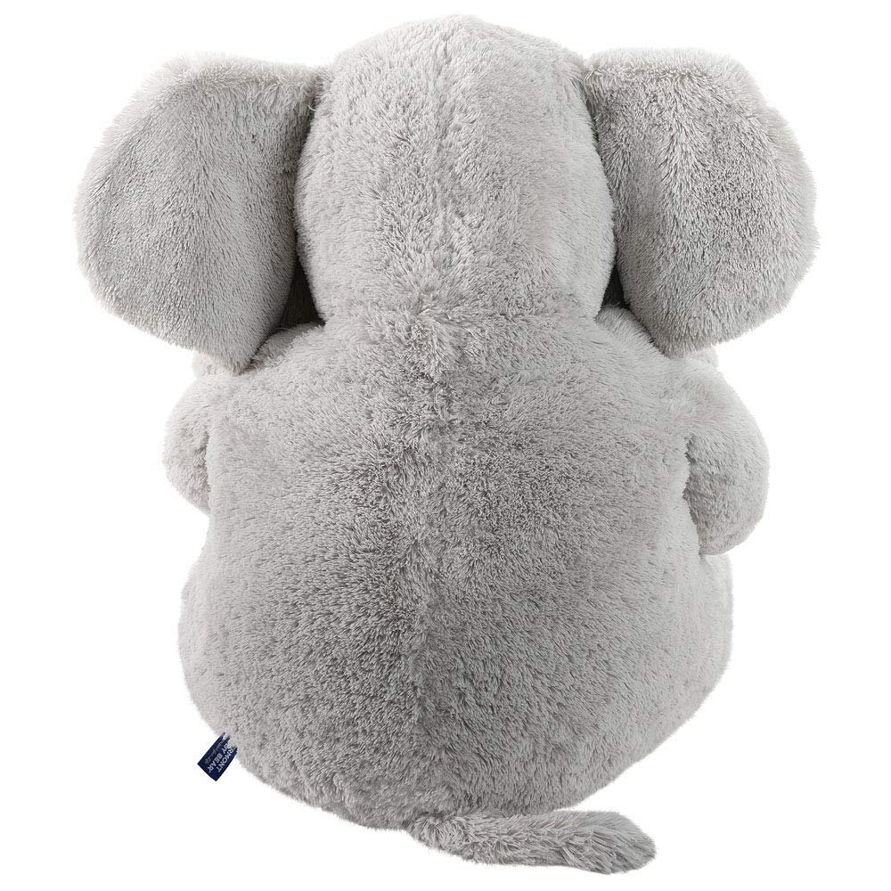 Vermont Teddy Bear Giant Elephant recycled stuffing contributes to a softer, durable toy