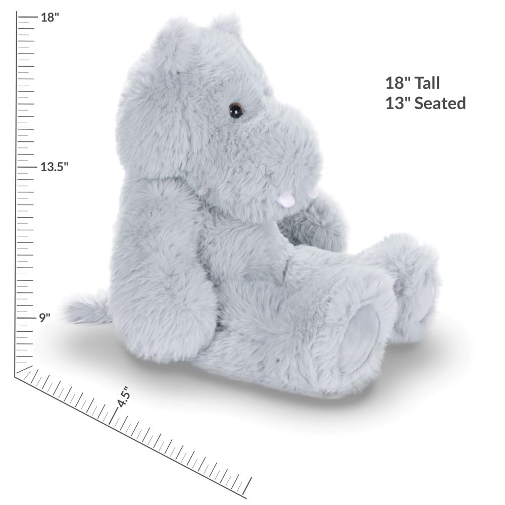 Festive presentation of the hippo plush, ready for gifting occasions.