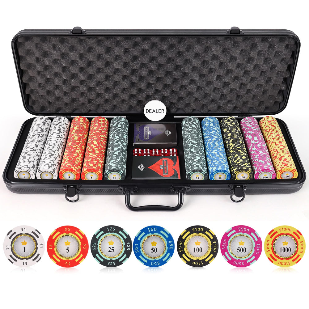 Versa Games poker chips close-up with vibrant colors adds premium table appeal