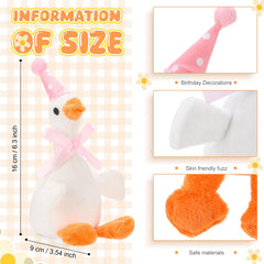 Vertintong goose plush packaging ready for easy party favors