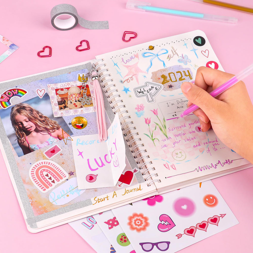 VERTOY DIY journal kit sticker sheets for personalization
