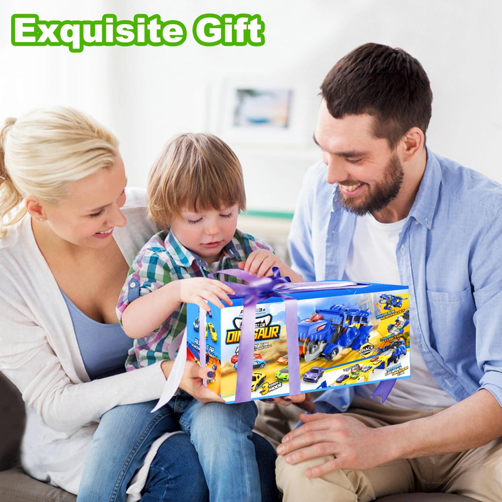 VESIHOLO dinosaur-truck gift-ready packaging for holidays and birthdays.